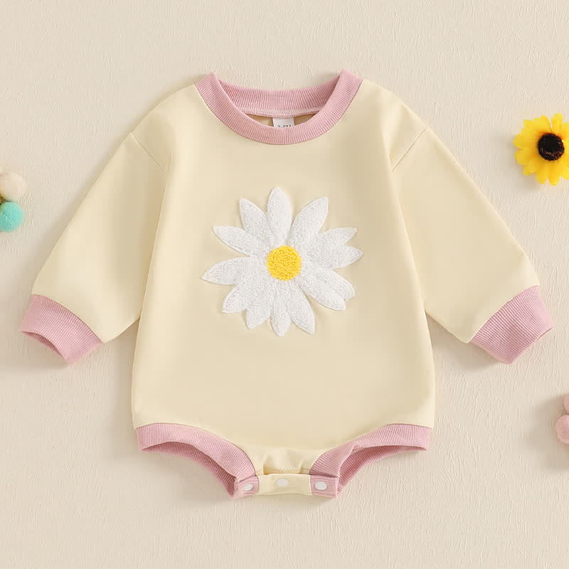 Baby Daisy Embroidered Bodysuit - Yellow - 12-18M - image 2