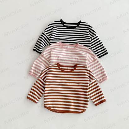 Toddler Striped Base Layer Casual T-Shirt - image 1