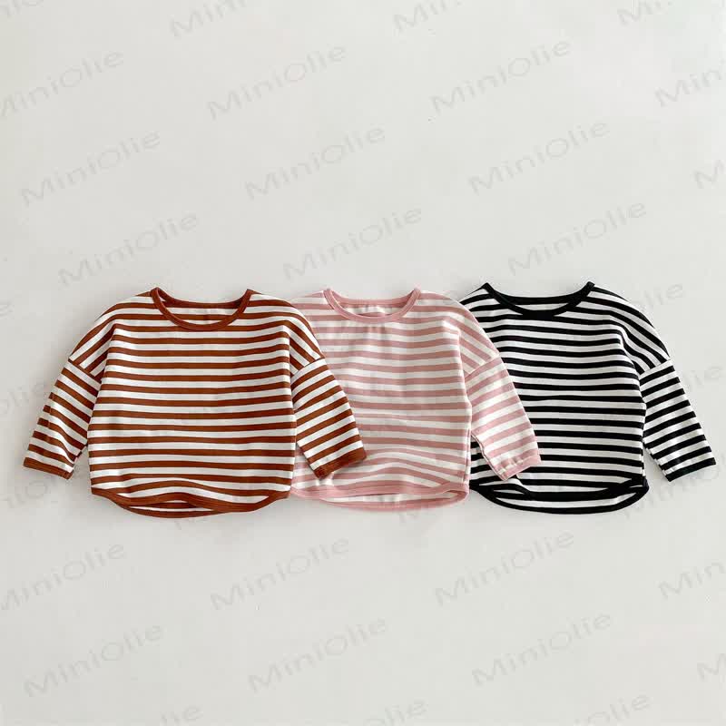 Toddler Striped Base Layer Casual T-Shirt - image 5
