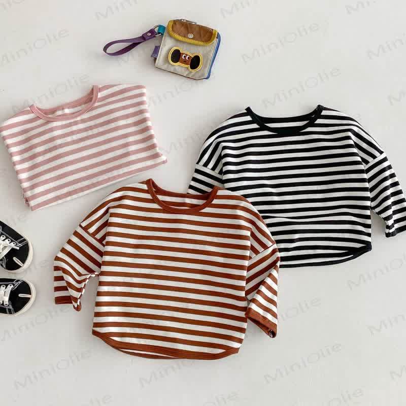 Toddler Striped Base Layer Casual T-Shirt - image 16