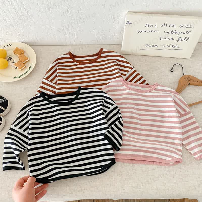 Toddler Striped Base Layer Casual T-Shirt - image 15