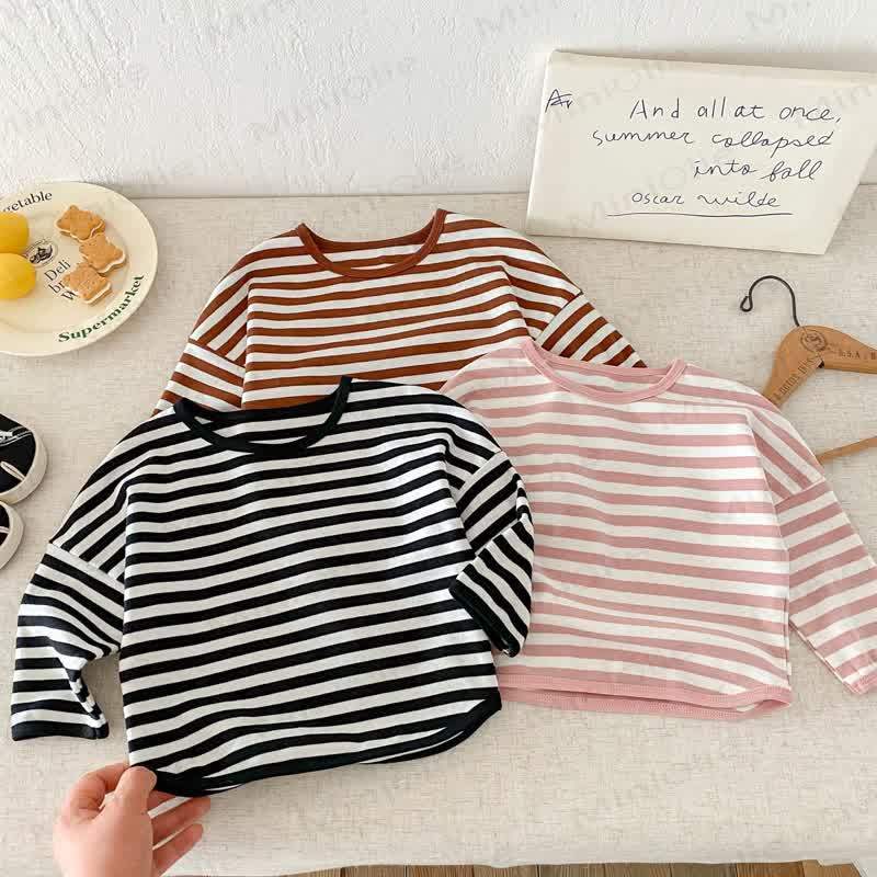 Toddler Striped Base Layer Casual T-Shirt - image 15