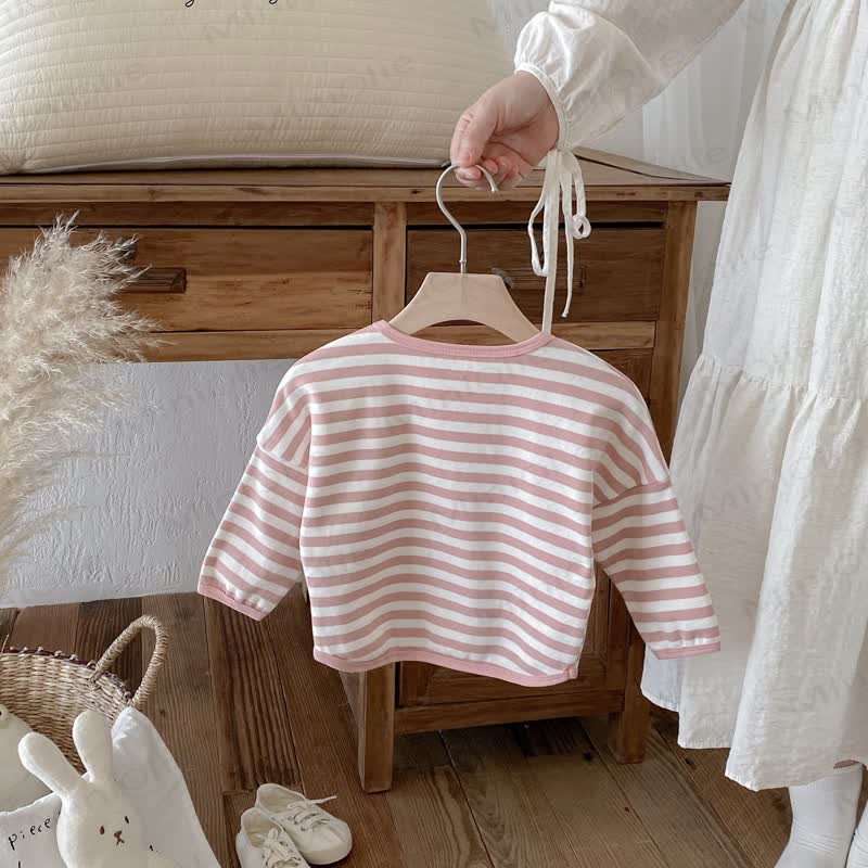 Toddler Striped Base Layer Casual T-Shirt - image 20