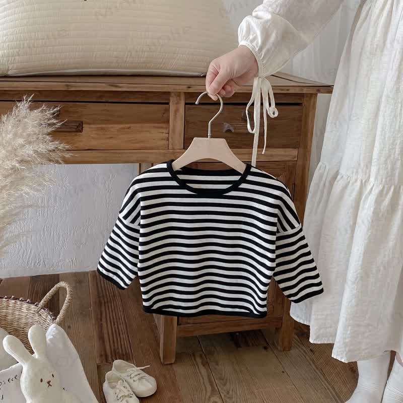 Toddler Striped Base Layer Casual T-Shirt - image 21