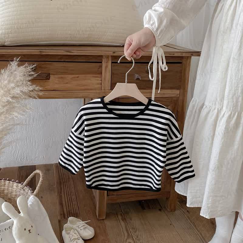 Toddler Striped Base Layer Casual T-Shirt - image 21