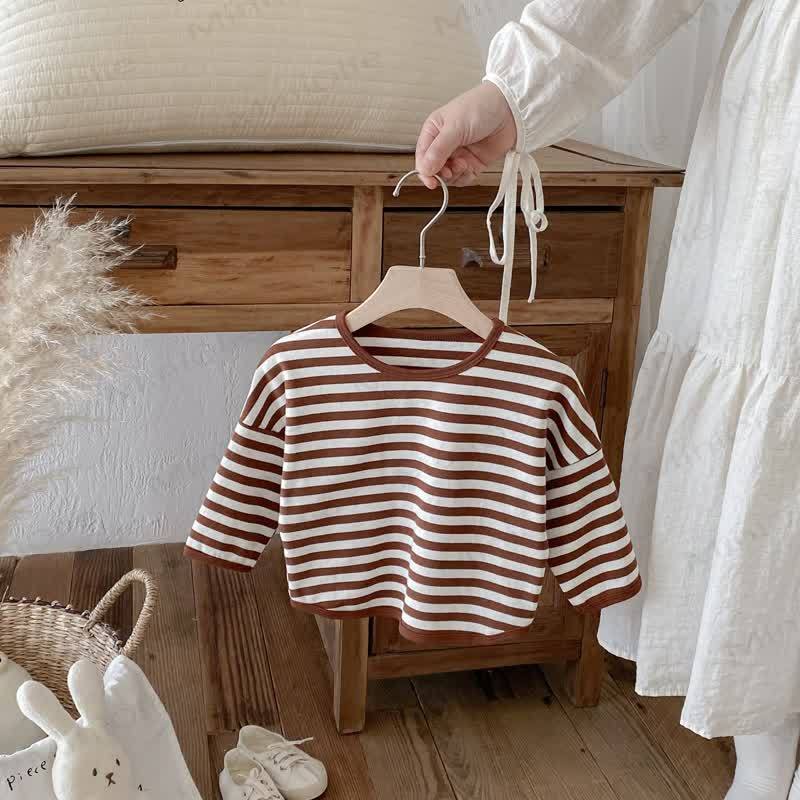 Toddler Striped Base Layer Casual T-Shirt - image 23