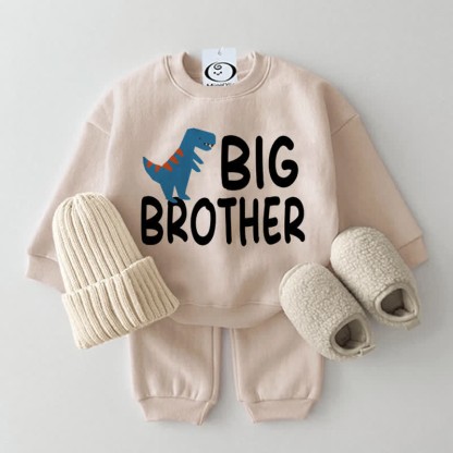 BIG BROTHER Baby 2-Piece Beige Set - Beige - 2-3T - image 1
