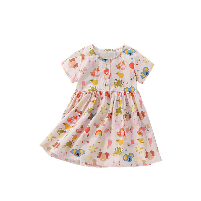 Toddler Kid Fruit Unicorn Animal Dress - image 3