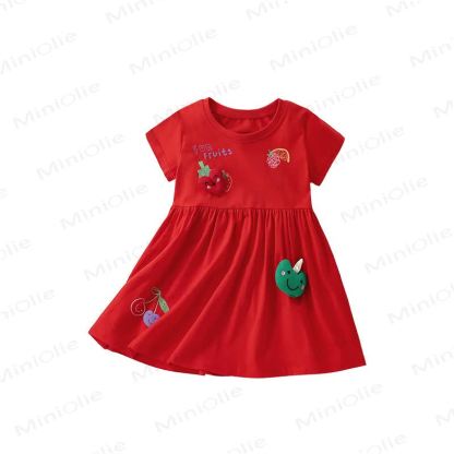 FUN FRUITS Toddler Kid Red Dress - image 2