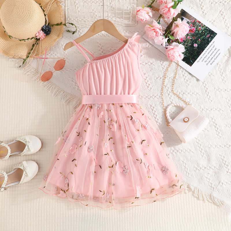 Toddler Flower Bow Tulle Charming Dress - image 4