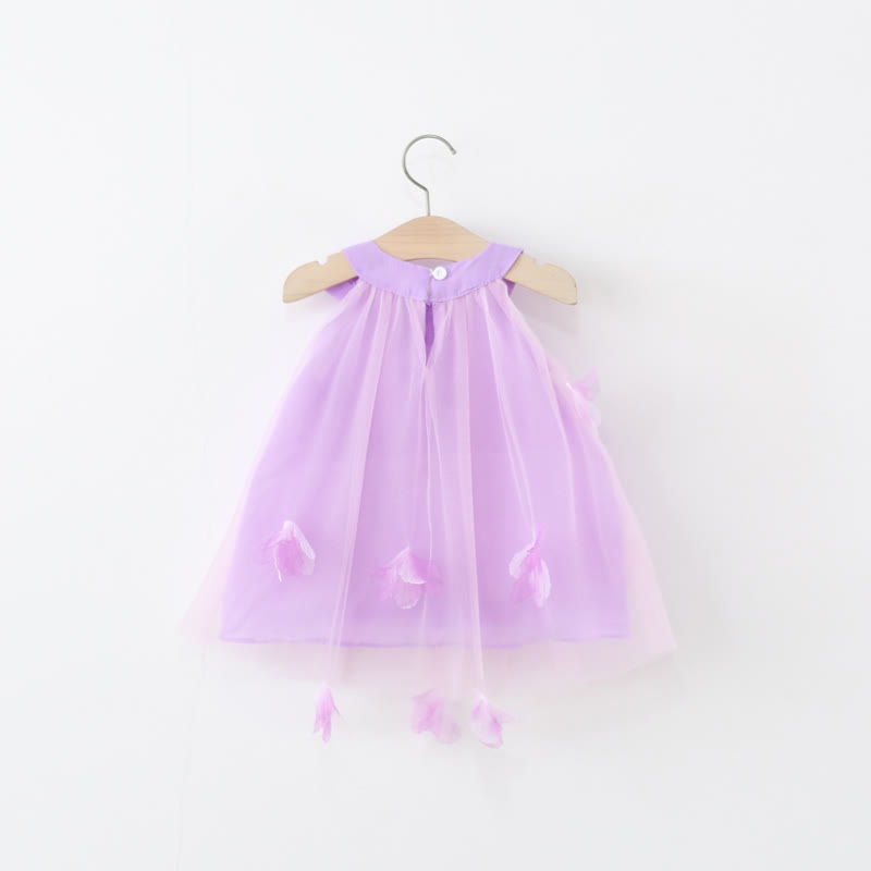 Toddler 3D Flower Bow Tulle Charming Dress - image 2
