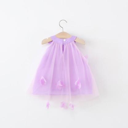 Toddler 3D Flower Bow Tulle Charming Dress - image 2