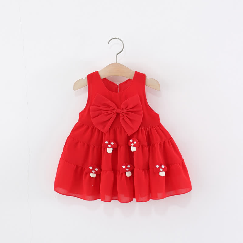 Toddler Lovely 3D Animal Mushroom Dress - Red - 5-7T - image 1