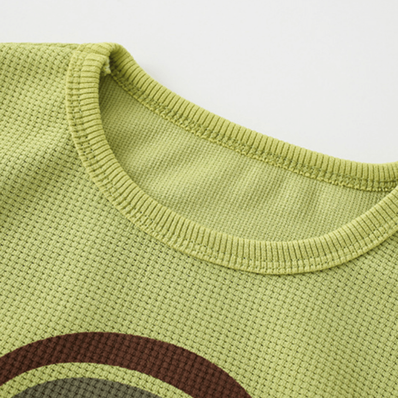 Kid Rainbow Waffle Crew Neck T-Shirt - image 7