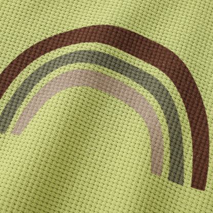 Kid Rainbow Waffle Crew Neck T-Shirt - image 8