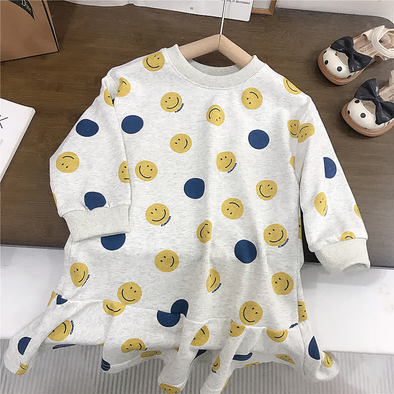 Toddler Lovely Smile Grey Dress - Grey - 10Y - image 1