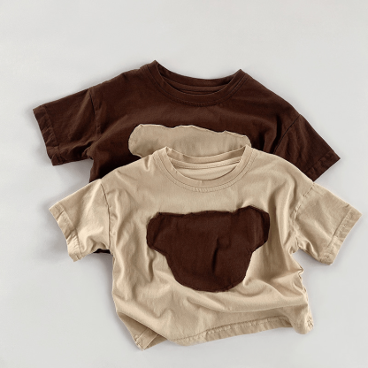 Kid Bear Shaped Patch T-Shirt - image 1