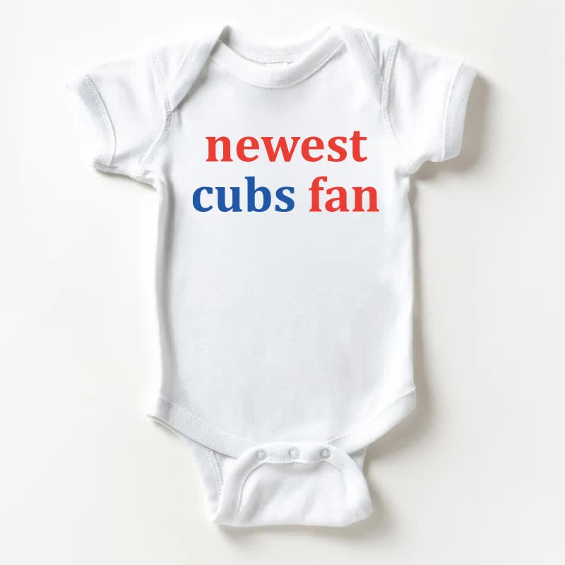 NEWEST CUBS FAN Baby Bodysuit - White - 18-24M - image 1