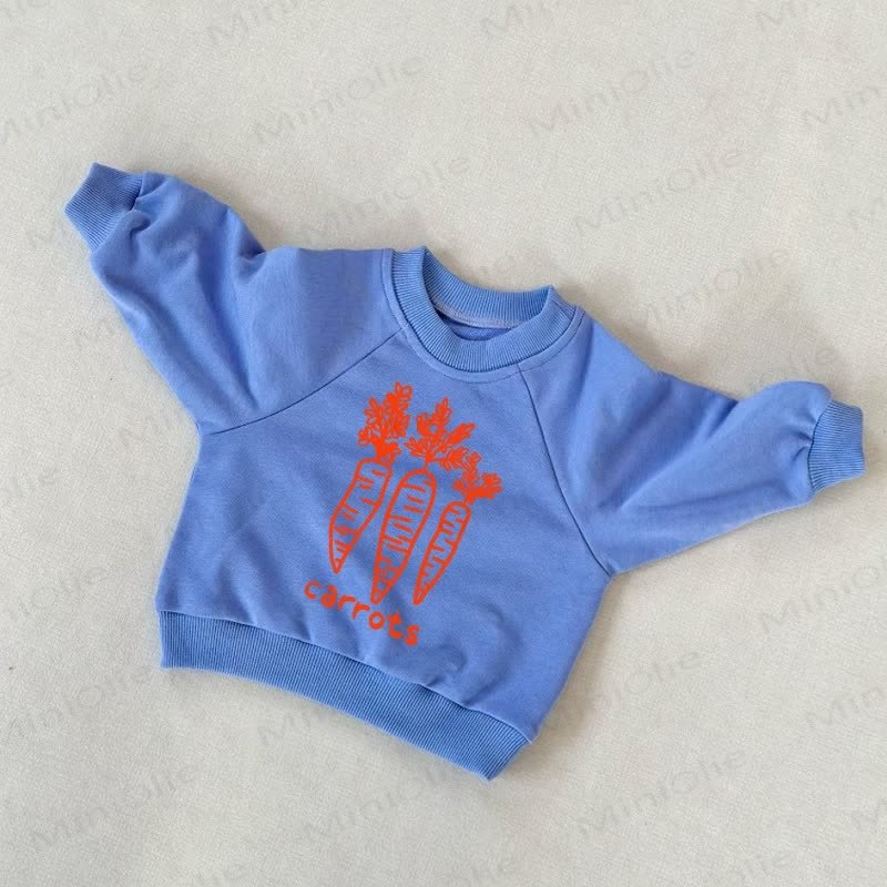 CARROTS Baby Toddler Blue Sweatshirt - Blue - 3-5T - image 1