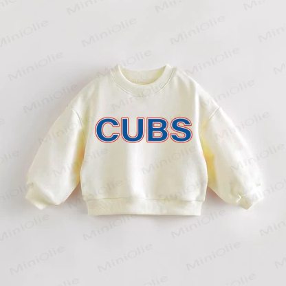 CUBS Baby Toddler Letter Sweatshirt - Cream - 3-5T - image 1