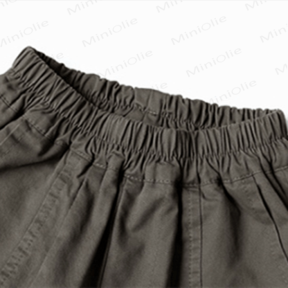Toddler Boy Plain Grey Loose Pants - image 9