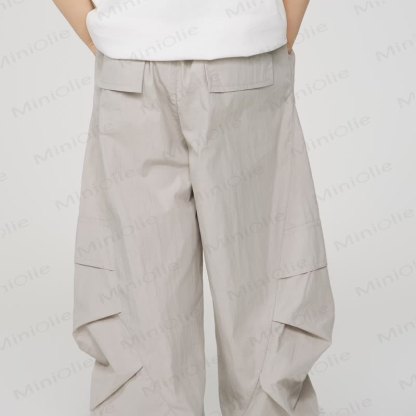Kid Boy Plain Worker Loose Pants - image 6