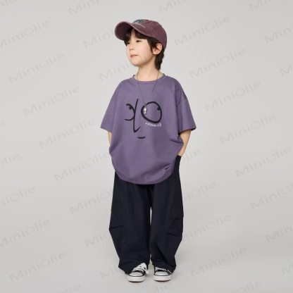 Kid Boy Plain Worker Loose Pants - image 26