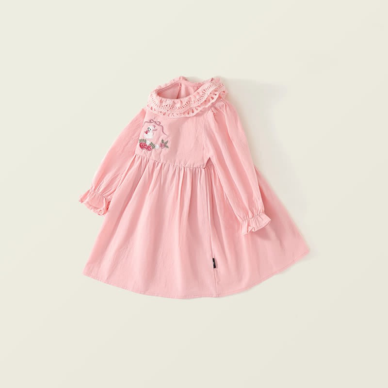Toddler Strawberry Bow Bunny Sweet Dress - image 2