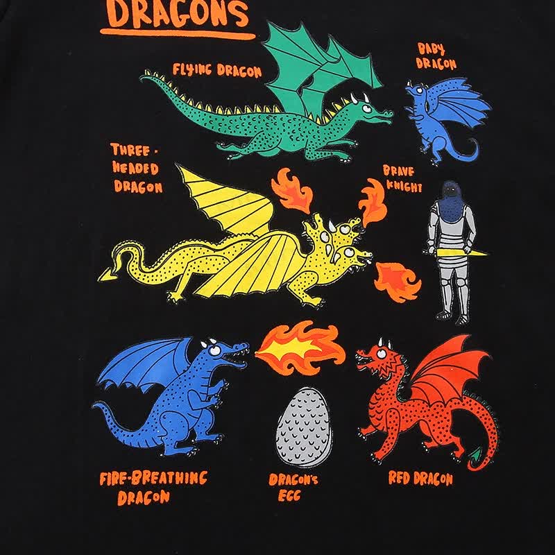 Kid Boy Various Dinosaurs Black T-Shirt - image 4