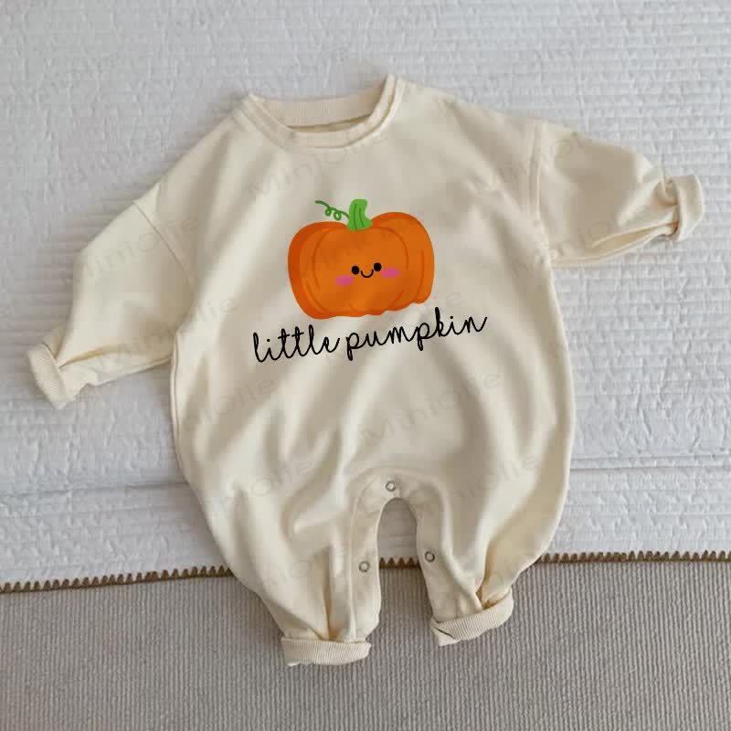 LITTLE PUMPKIN Baby Beige Romper - Beige - 2-3T - image 1