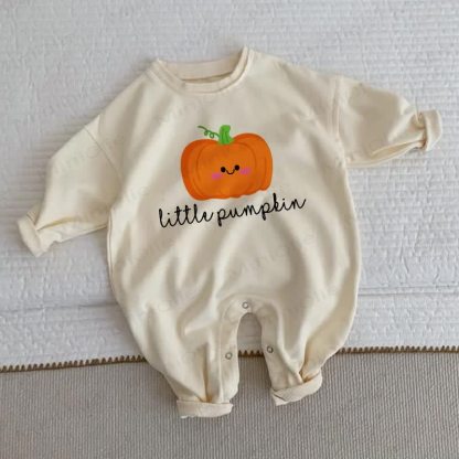 LITTLE PUMPKIN Baby Beige Romper - Beige - 2-3T - image 1