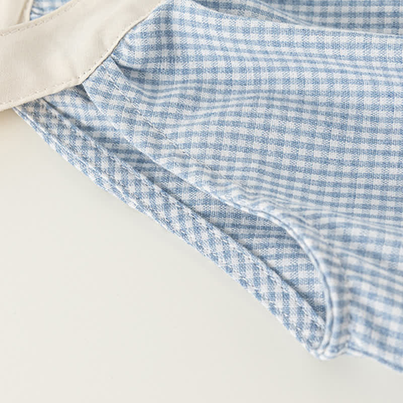 Toddler Blue Plaid Sleeveless Dress - image 6