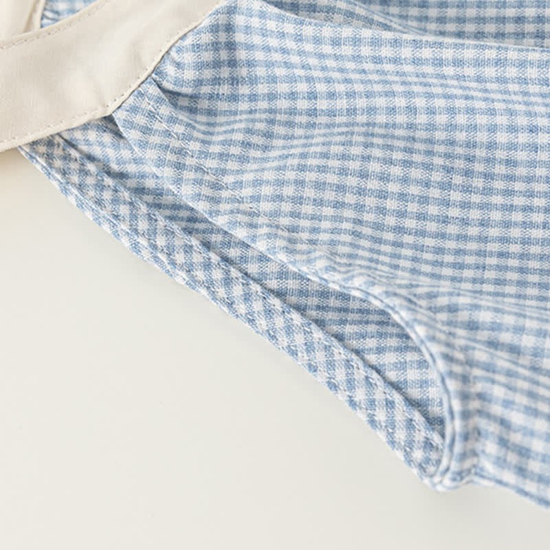 Toddler Blue Plaid Sleeveless Dress - image 6