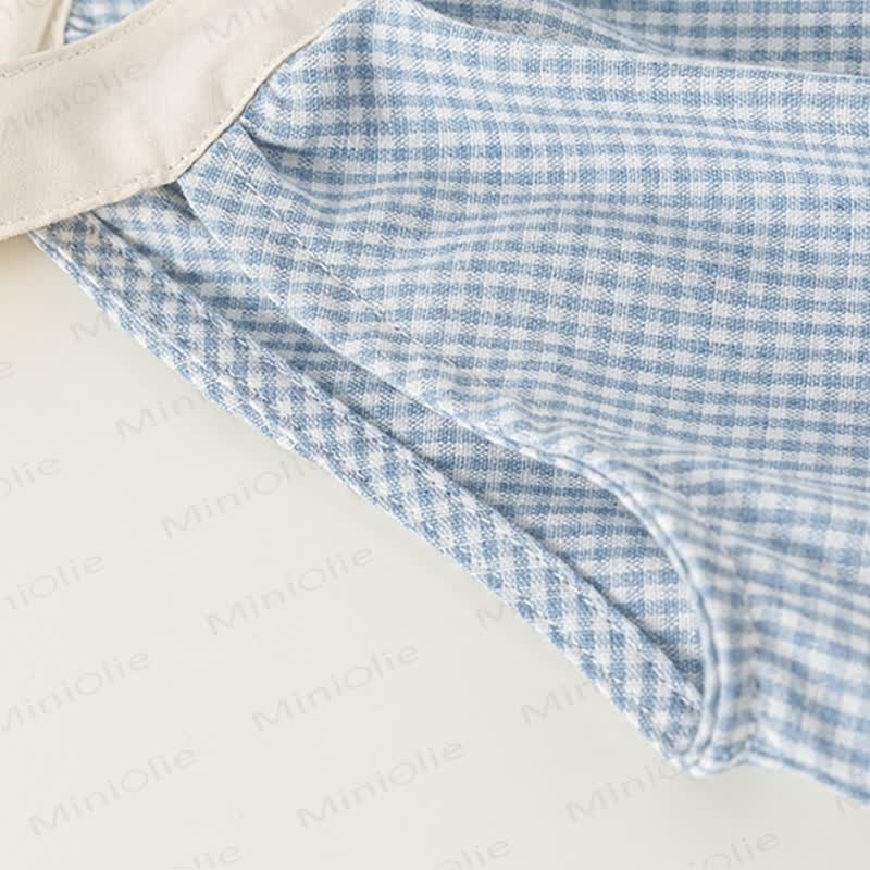 Toddler Blue Plaid Sleeveless Dress - image 6