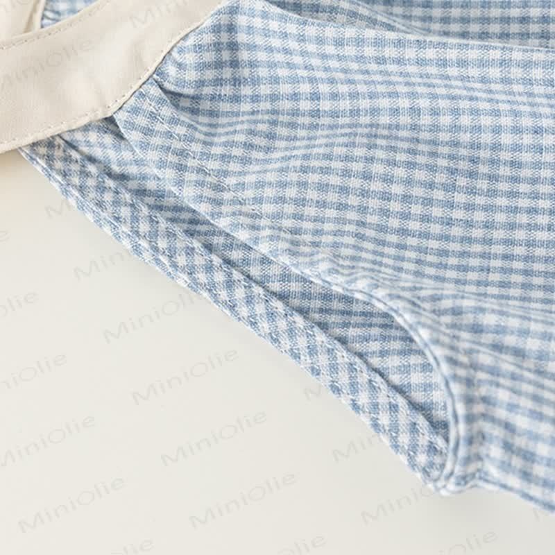 Toddler Blue Plaid Sleeveless Dress - image 6