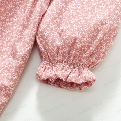 Toddler Vintage-inspired Pink Flower Dress - image 7