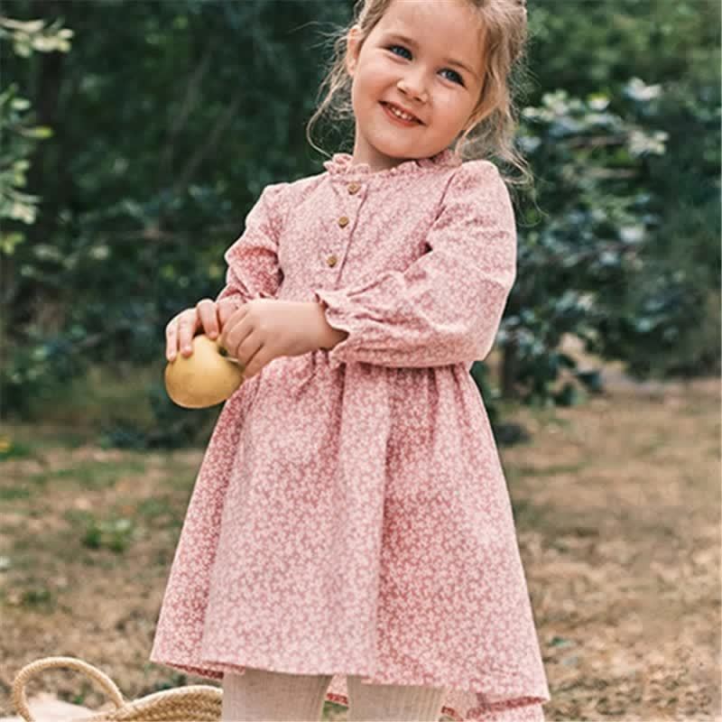 Toddler Vintage-inspired Pink Flower Dress - image 3