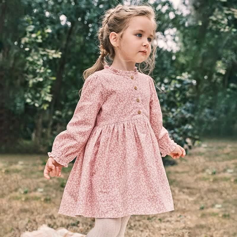 Toddler Vintage-inspired Pink Flower Dress - image 2