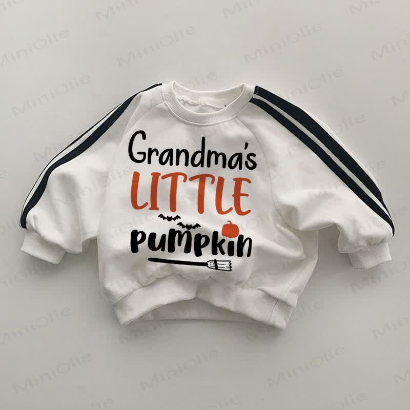 GRANDMA'S LITTLE PUMPKIN Baby White Sweatshirt - White - 2-3T - image 1