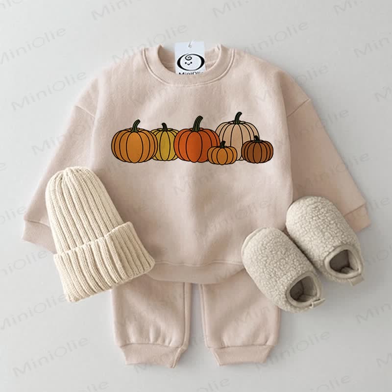 Baby 2-Piece Six Pumpkins Beige Set - Beige - 2-3T - image 1