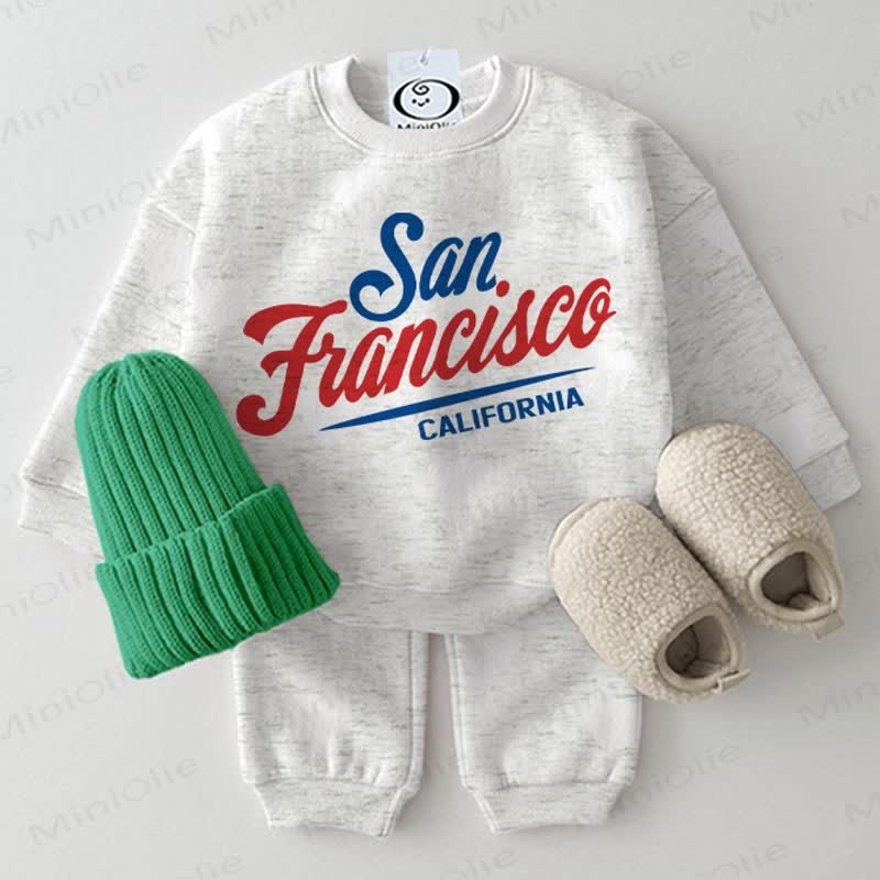 SAN FRANCISCO CALIFORNIA Baby 2-piece Light Grey Set - Light Grey - 2-3T - image 1