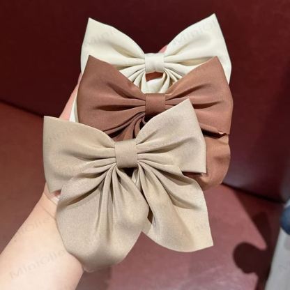 1PC Baby Plain Bow Hair Clip - image 4