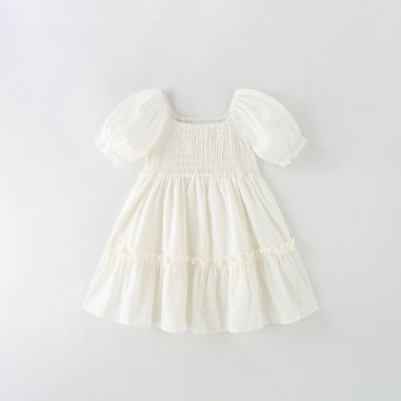 Toddler Solid Color White Princess Dress - White - 12Y - image 1