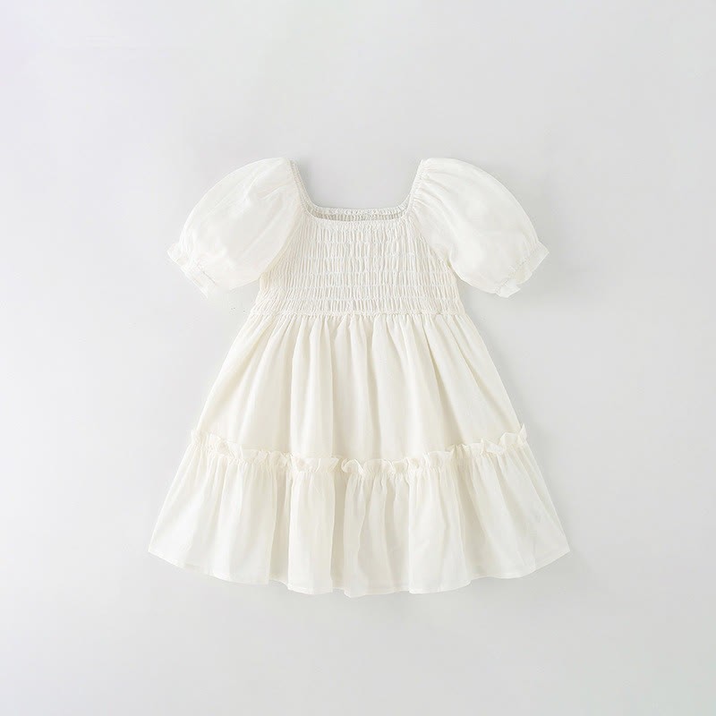 Toddler Solid Color White Princess Dress - White - 12Y - image 1