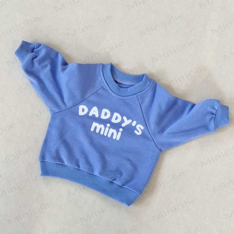 DADDY'S MINI Baby Toddler Blue Sweatshirt - Blue - 2-3T - image 1