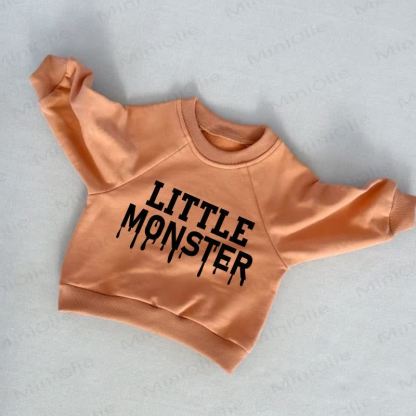 LITTLE MONSTER Baby Toddler Orange Sweatshirt - Orange - 3-5T - image 1