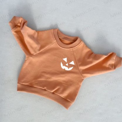 Baby Toddler Pumpkin Grimace Orange Sweatshirt - Orange - 3-5T - image 1