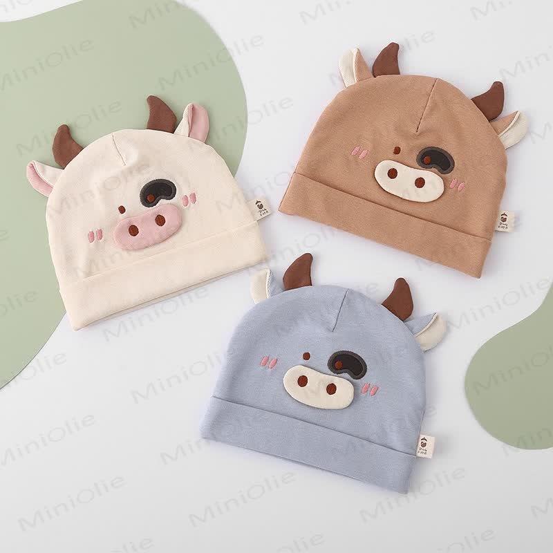 Baby Newborn Lovely Cow Hat - image 1