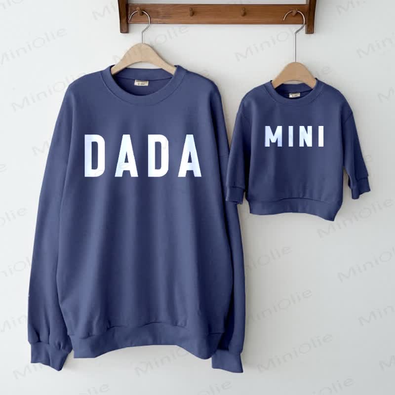 DADA/MINI Daddy and Me Family Sweatshirt - Blue - Adult Sweatshirt: XL - image 1