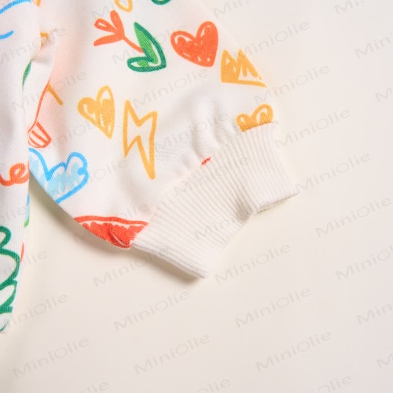 Baby Toddler Childlike Drawing Sweatshirt - image 7